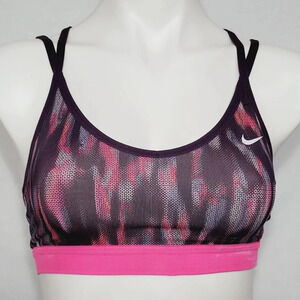 SMALL Nike Strappy Back Wire Free Sports Bra‎ Purple & Pink